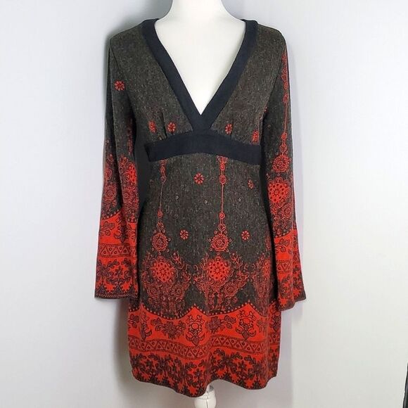 Aryeh Bohemian Printed Dress Size Medium - Picture 1 of 7